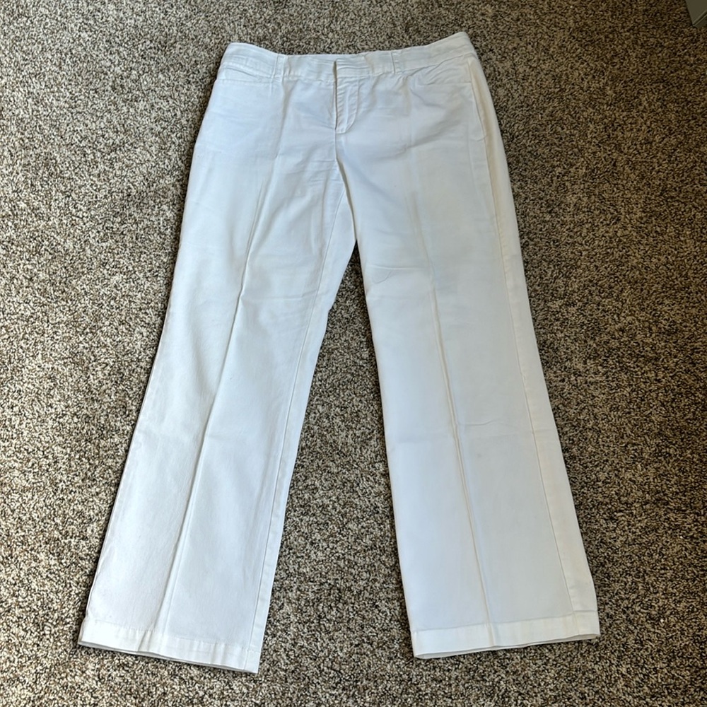 Women’s white slacks